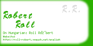 robert roll business card